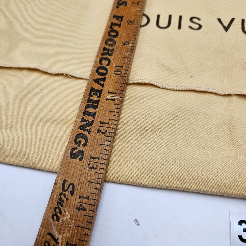 LOUIS VUITTON LARGE BEIGE DUST BAG STORAGE COVER POUCH AUTHENTIC LV - Picture 3 of 5